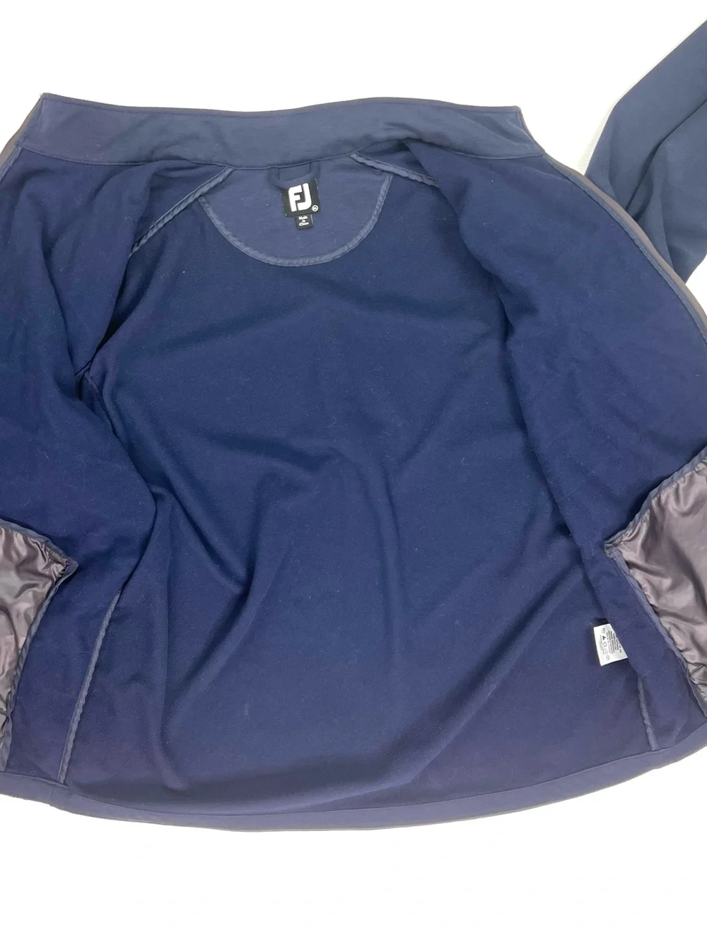 FootJoy Jacket Mens XL Gray/Blue Hybrid Quilted Full Zip Performance Golf